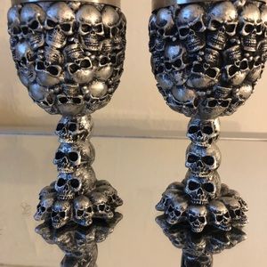 Unique SKULL small goblet- double shot glasses